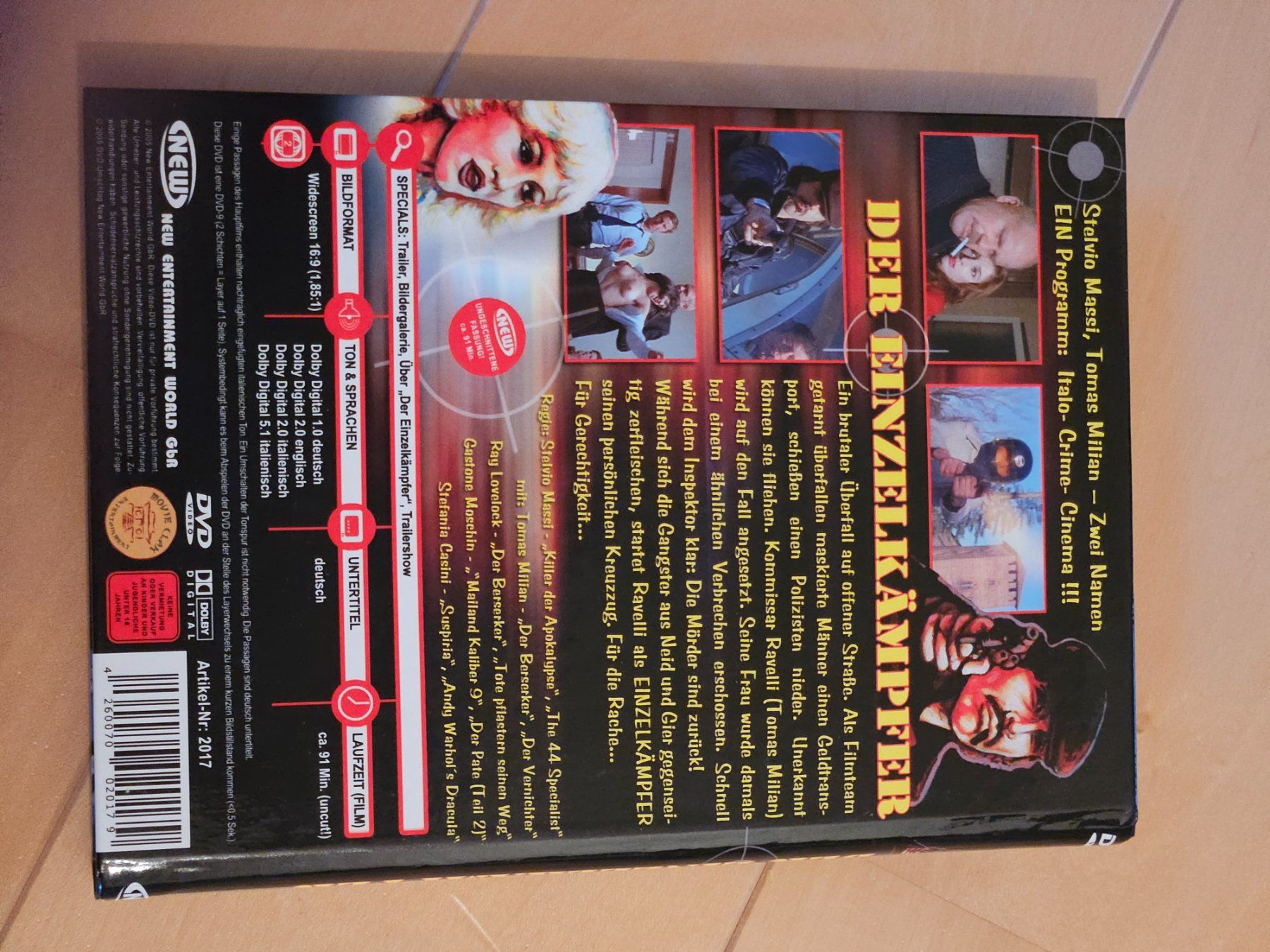 Tutti i DVDs: Der Einzelkämpfer -  kleine Hartbox – Usato da Wildberg venduto da Reunionevents 1