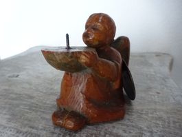 Gasser Krippe / Engel Kerzenhalter (selten)  -  H7cm