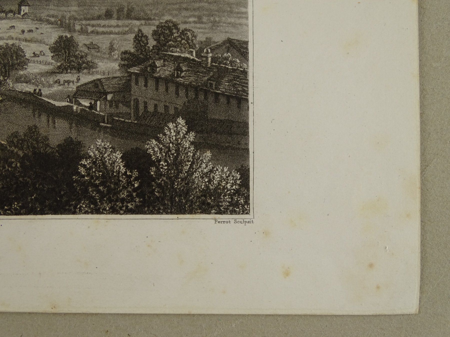 Incisioni: THUN AQUATINTA UM 1820 – Usato da Grüningen venduto da Kartensammler 5