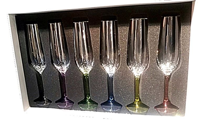 Bicchieri: Sektgläser "Rainbow" Set 6 Stk Sektglas – Nuovo e nell'imballaggio originale da Wettingen venduto da kochshop 4