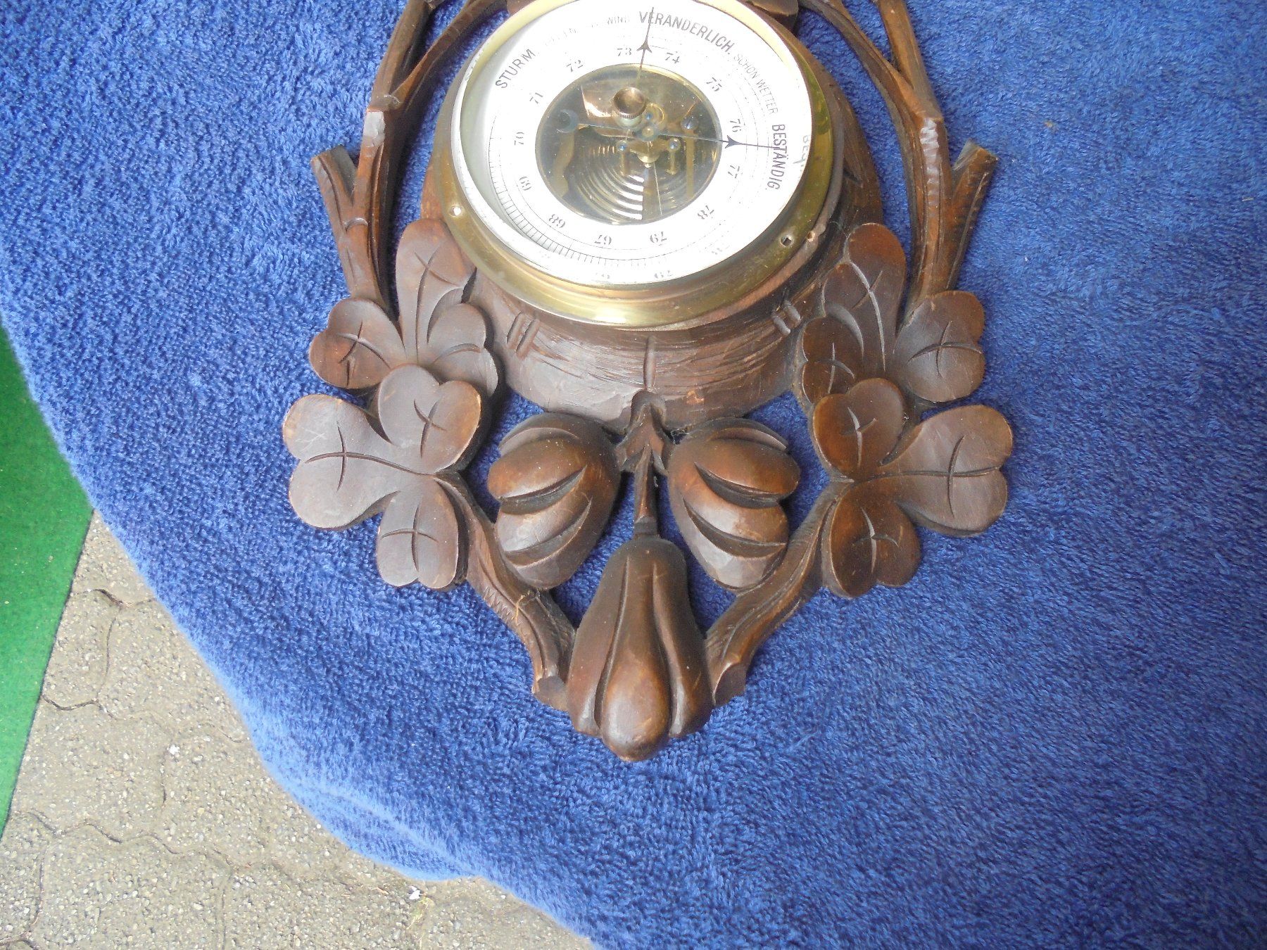 Altri elettrodomestici e apparecchi d’epoca: Antiker Barometer- Thermometer, ca. 1930-40 – Usato da Camorino venduto da Hunpete 3