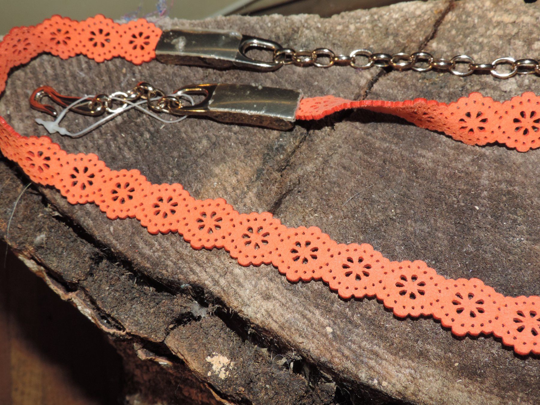 Cinture: ceinture daim rose saumon – Usato da Genève venduto da Axelle333 5