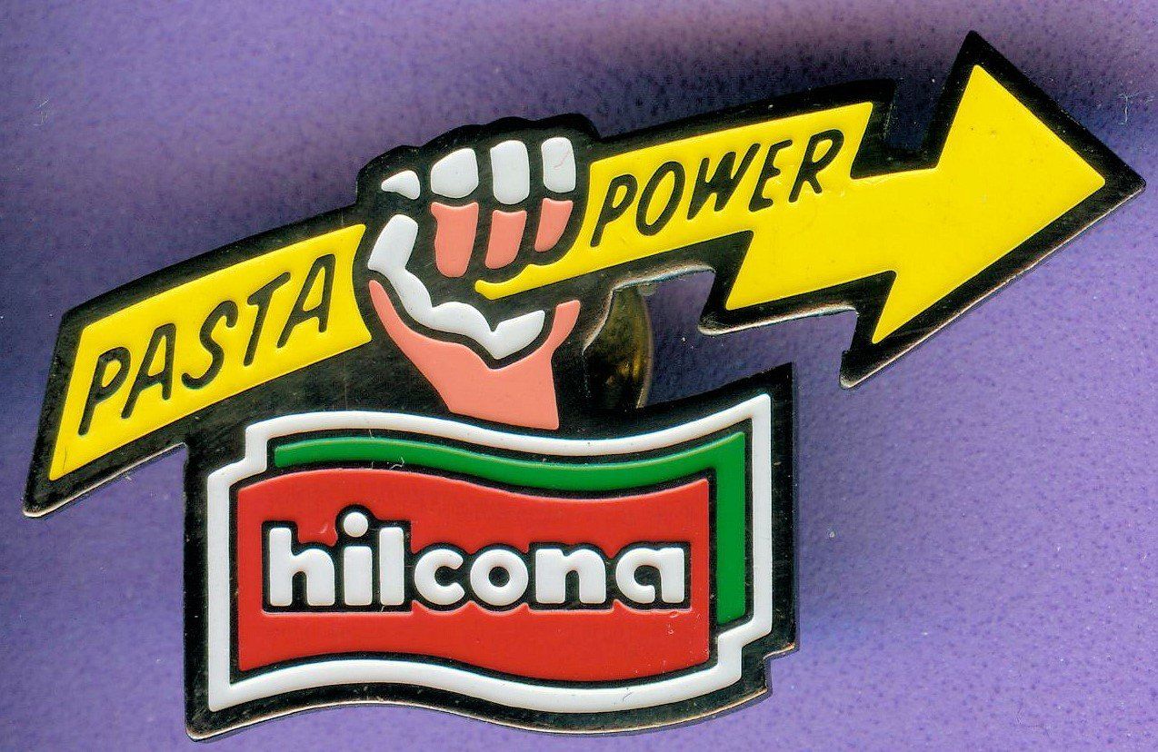 Plaketten & Abzeichen: hilcona  PASTA POWER – Gebraucht aus Winterthur von Sammleroase