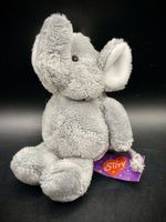 Schlüsselanhänger Elefant Silvy Plüsch Grau