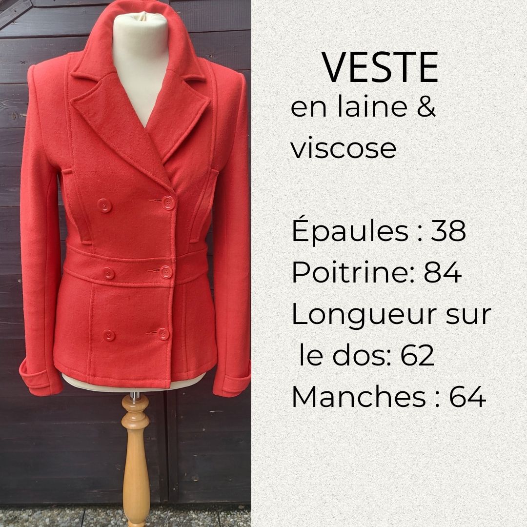 Vestes: Veste rouge  – D'occasion à Fribourg par VictoriaShop7 9