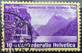 1938 Pro Patria B1z (geriffelt) sauberer Eck-⦿ SBK 75.-