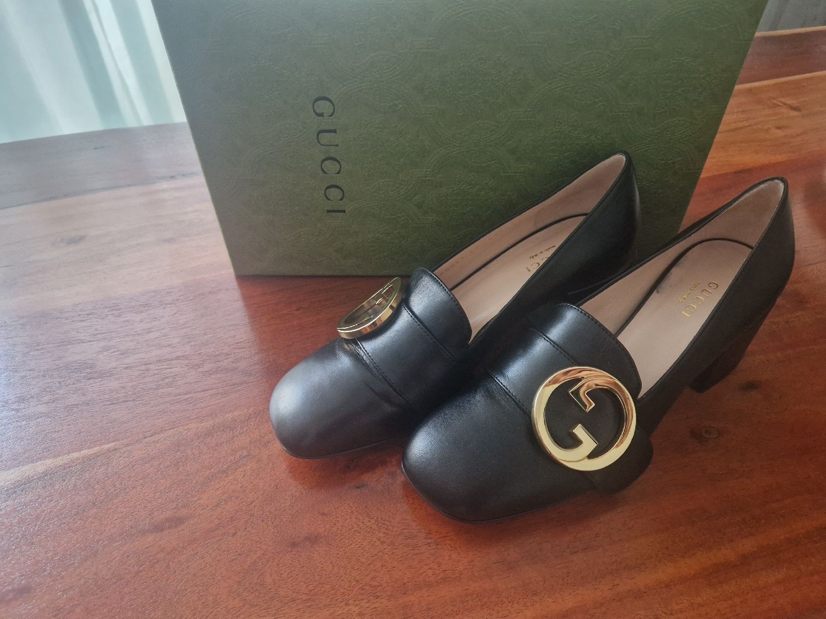 Gucci Scarpe da donna: Gucci Blondie 55 Pump/Loafer Leder – Nuovo (secondo la descrizione) da Cham venduto da YvonneSecondHand