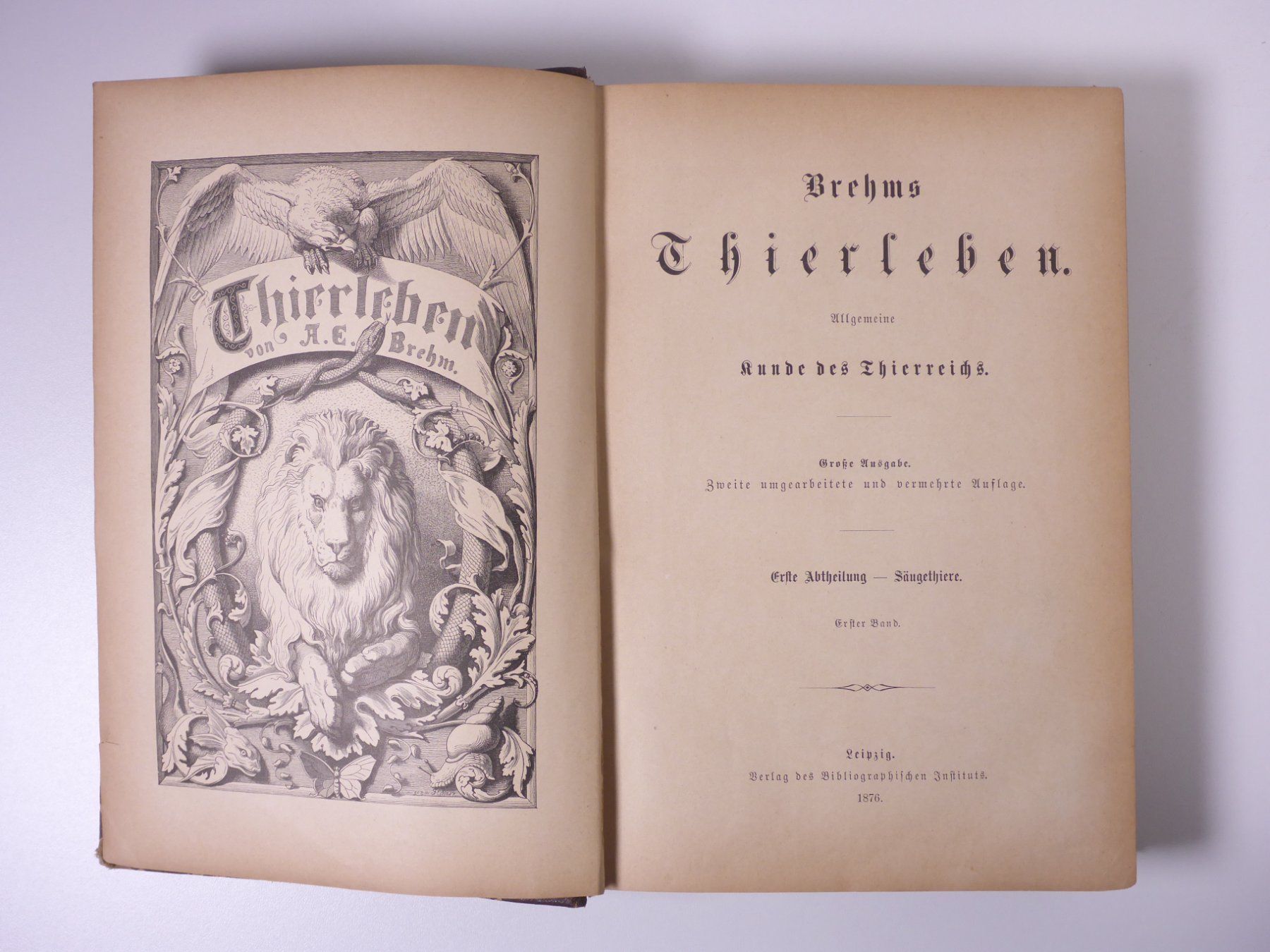 Libri: Brehms Thierleben (Tierleben) 3 Bände. – Usato da Erschwil venduto da taglang 1