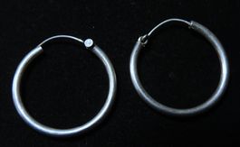 Silber 925 Creolen Ohrringe 26 mm
