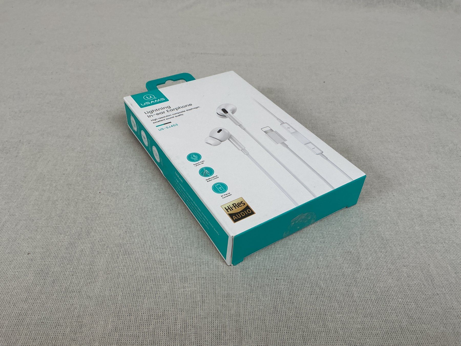 Cuffie: USAMS Kopfhörer / Lightning In-ear Earphone – Nuovo (secondo la descrizione) da Richterswil venduto da Restwert_Richterswil 8
