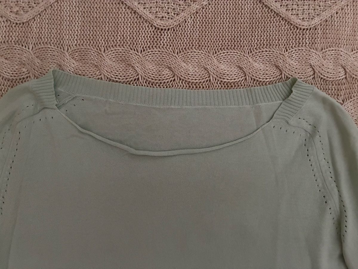 Comptoir des Cotonniers Pullover & Sweatshirts: Comptoir des Cotonniers Light Teal Cotton Pullover – Gebraucht aus Lausanne von milasha 2