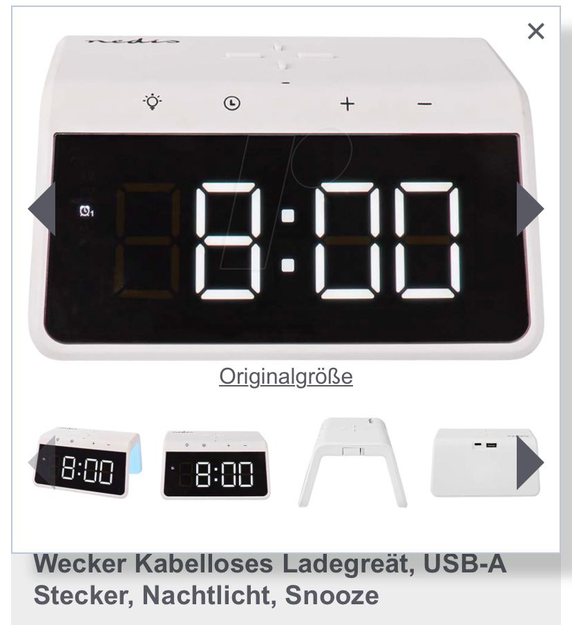 Sveglie: Wecker - Kabelloses Ladegerät – Usato da Effingen venduto da Daizyy