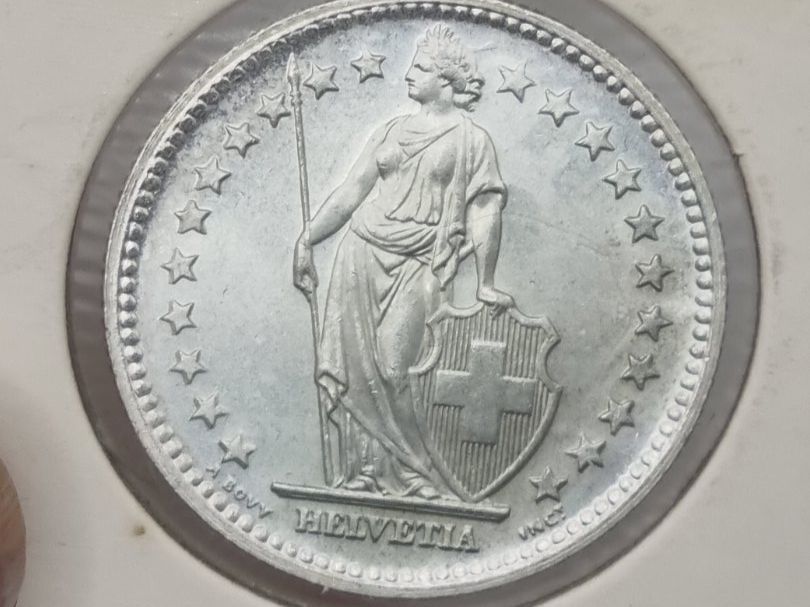 Tutti le monete: 2 FR 1947 UNZIRKULIERT ! – Nuovo e nell'imballaggio originale da Bure venduto da chap981 3