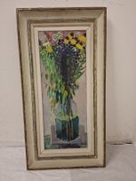 Gemälde Blumenstrauss mit HA Signatur