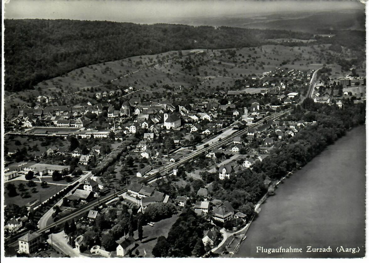 Cartoline postali: Flugaufnahme Zurzach – Usato da Hochdorf venduto da Ziegel-16