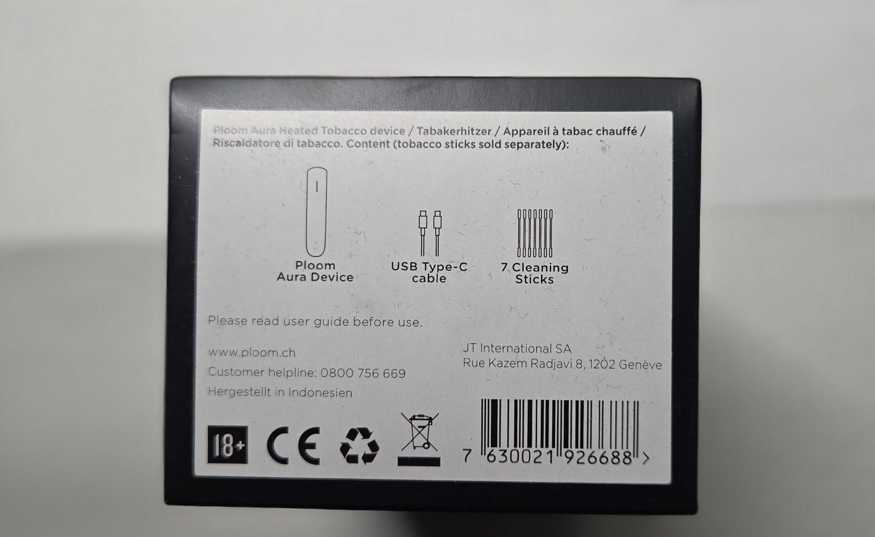 Altri Prodotti per fumatori: Neu!! Ploom Aura Jet Black 2026 – Nuovo e nell'imballaggio originale da Zürich venduto da Tobi76 2