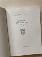 Geschichte der Gemeinde Reute Dr. Jos. Rohner