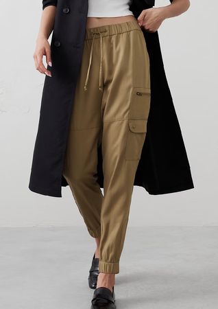 Banana Republic Cargo Jogger Hose: Gr. L, beige
