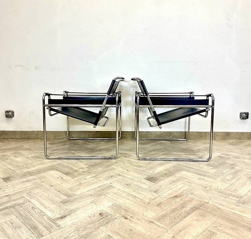 Wassily Poltrone: Wassily Chair Black leather – Usato da basel venduto da vintory.ch 1