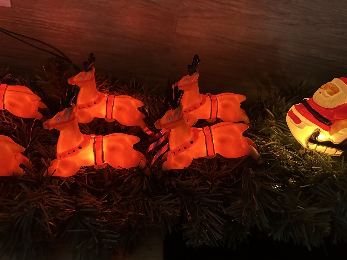 Alle Dekorationen: Vintage Nostalgie Rentiere mit Weihnachtsmann – Gebraucht aus Oberentfelden von vilibrand 7