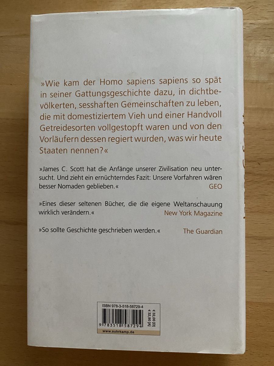 Bücher: Die Mühle der Zivilisation - James C. Scott – Gebraucht aus Schwarzenburg von Michellu 1