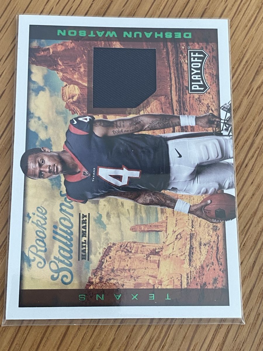 NFL Carte collezionabili: Deshaun Watson Rookie Stallions Patch Karte Texas Texans – Nuovo (secondo la descrizione) da Boningen venduto da chregu90