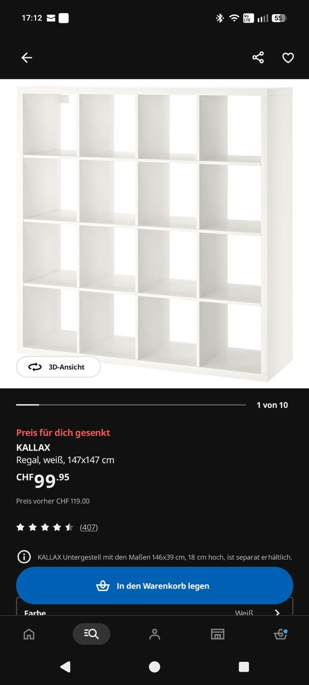 Ikea Regale: IKEA Kallax Regal weiss mit Einsätzen – Gebraucht aus Dulliken von aga_ola 4