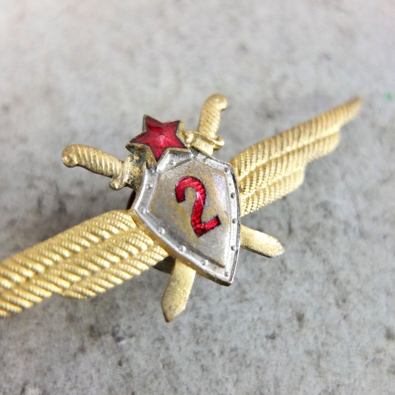 Uniformi: UdSSR Pilotenkampfabzeichen 2. Klasse - Original 1950 – Usato da Basel venduto da Brocki-auf-dem-Wolf 1