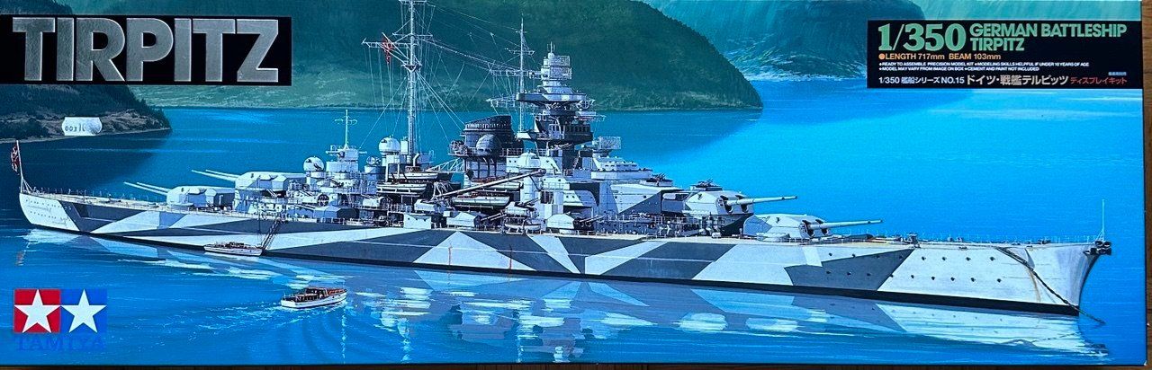 Tamiya Kit di modellismo & Modellini statici: Tamiya 78015 TIRPITZ  1/350 – Nuovo e nell'imballaggio originale da Dietikon venduto da Berin64
