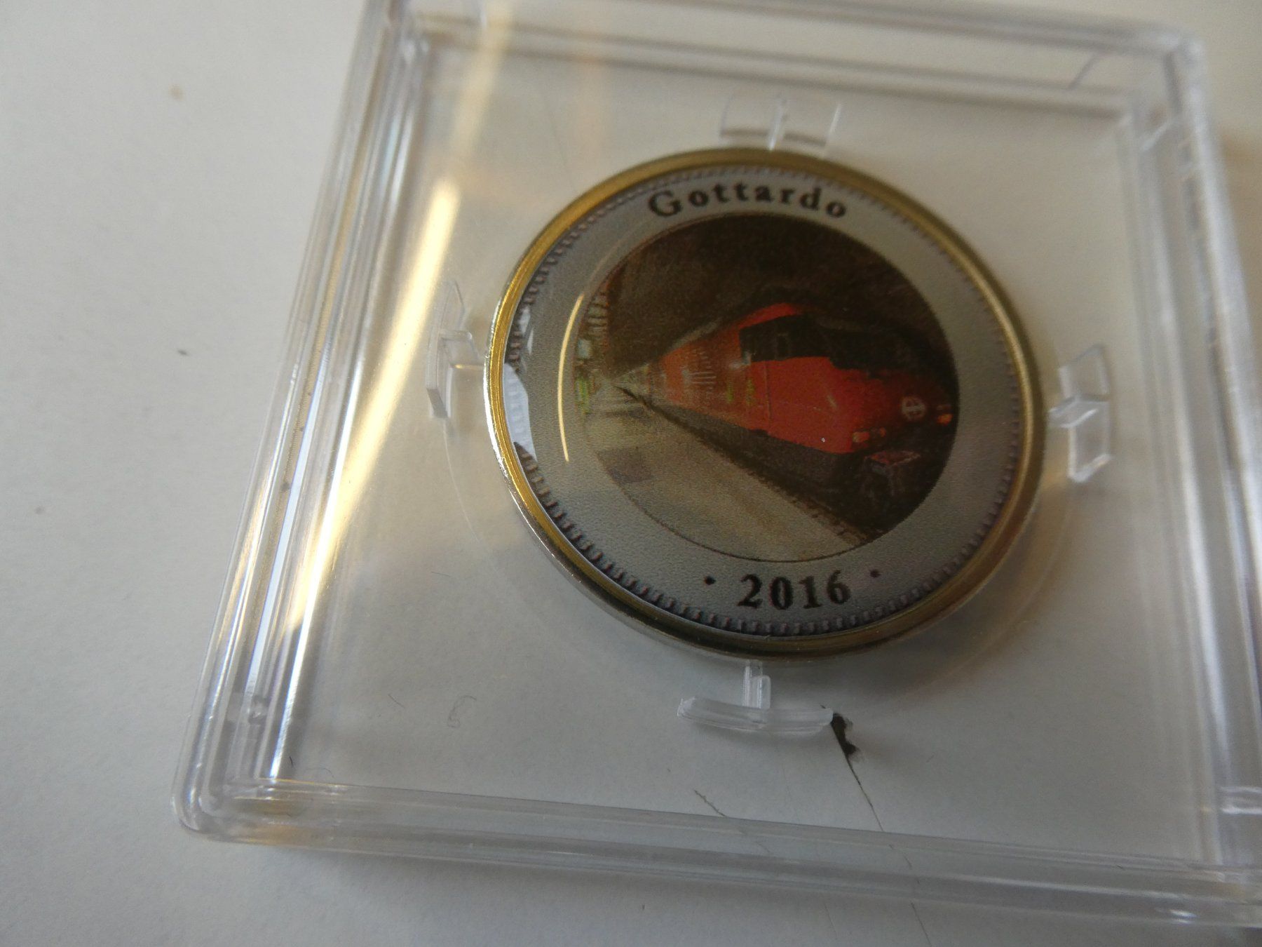 Medaillen: Medaille 30 mm, Gottardo 2016 – Gebraucht aus Hinterforst von Rohusri