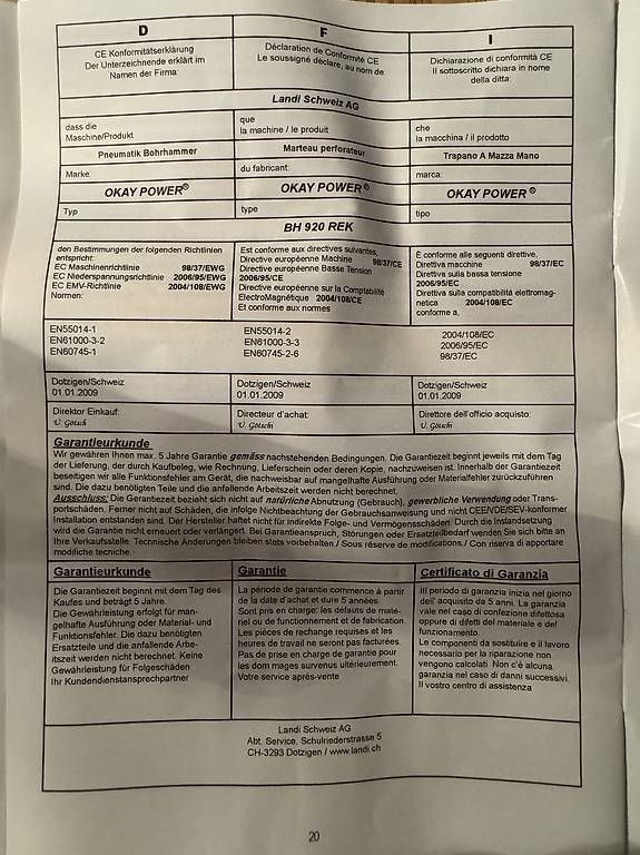 Alle Maschinen: Pneumatik Spitz Bohrmaschine ungebraucht – Gebraucht aus Egg b. Zürich von FeeNuh 4