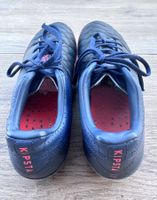Fussballschuhe Leder  "Kipsta Agility S40“  blau/orange