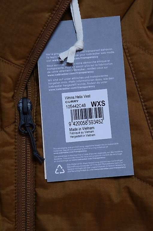 Icebreaker Gilet & Giacche senza maniche: ICEBREAKER Helix Weste Damen XS TOP – Nuovo e nell'imballaggio originale da Sonvilier venduto da rosen4u 1