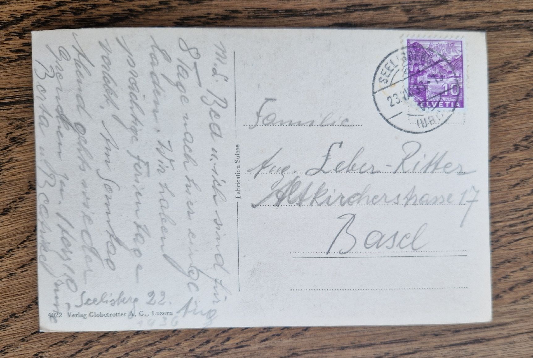 Ansichtskarten: Seelisberg 1933 – Gebraucht aus Ebikon von Donar50 1