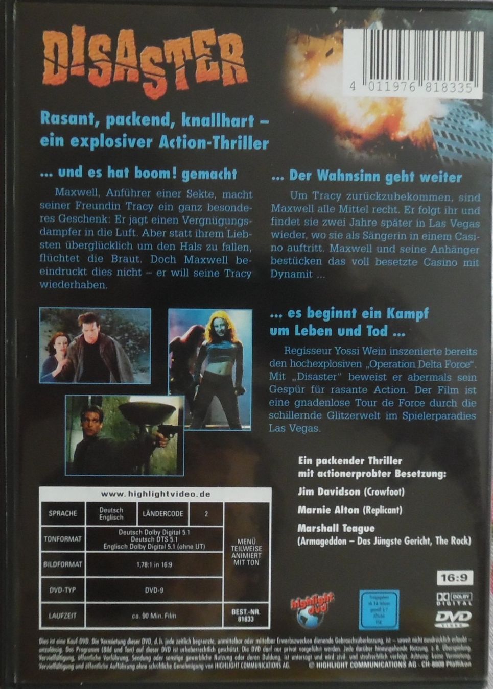 Tutti i DVDs: Disaster – Usato da Bellinzona venduto da Luna093 2