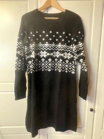 Strickkleid bpc bonprix schwarz Muster Grösse 40/42