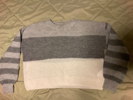 Esprit Crop Damenpullover Gr. S gestreift