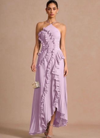 NEU Azazie Hatsu Maxikleid Lila Gr. M