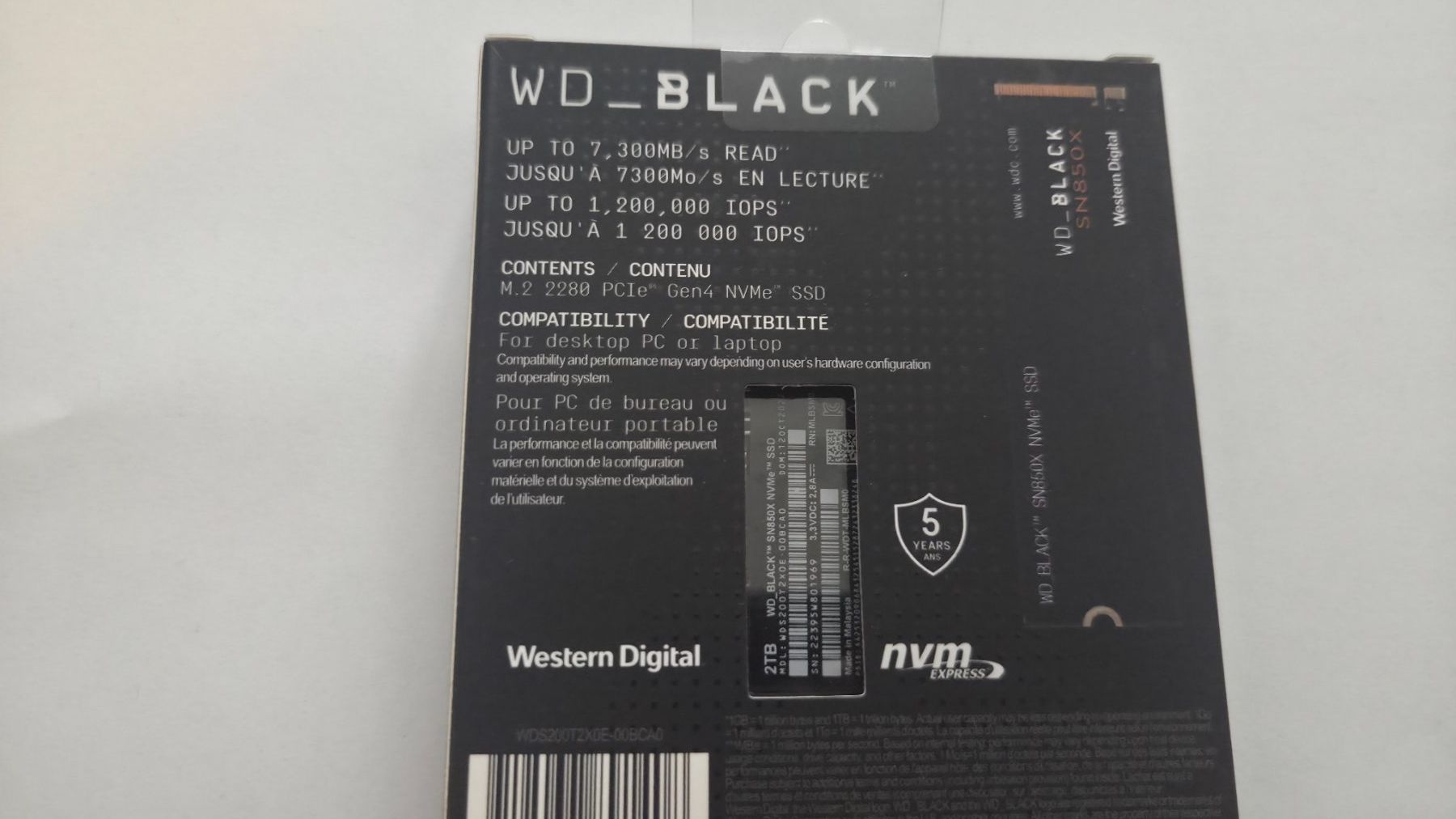 Dischi rigidi: WD Black SN850X 2TB SSD Nvme – Usato da Neuchâtel venduto da A.S.J 1
