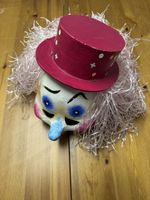 Fasnachtsmaske Clown handgemacht, Kostüm