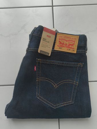 Levi's Jeans 505 Regular blau W34 L30 neu mit Etikette