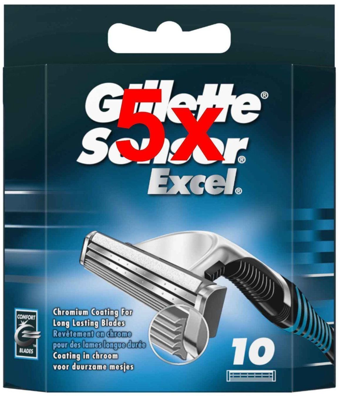 Gillette Cura del viso: 50 Gillette Sensor Excel – Nuovo e nell'imballaggio originale da Ersigen venduto da easyhandel