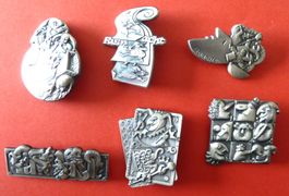 Basler Fasnacht Silber 2000, 04, 06, 07, 08, 09