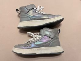 Mädchen Sneaker Gr. 35 Zara, gefüttert Silber Herbst Schuhe