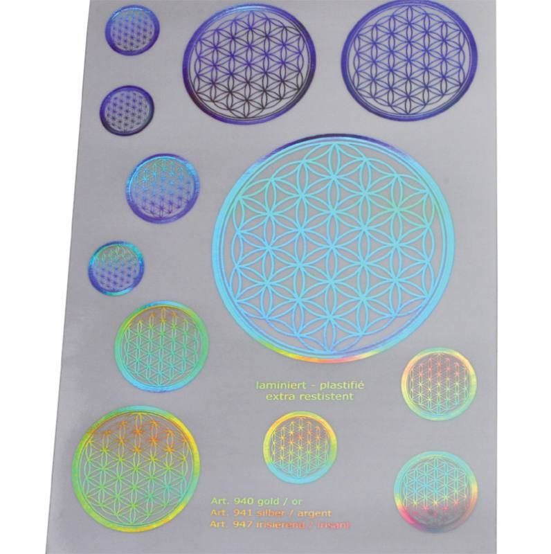 Sticker: Abziehbilder A5 - Blume des Lebens - irisierend – Nuovo e nell'imballaggio originale da Mauren venduto da Yeelen