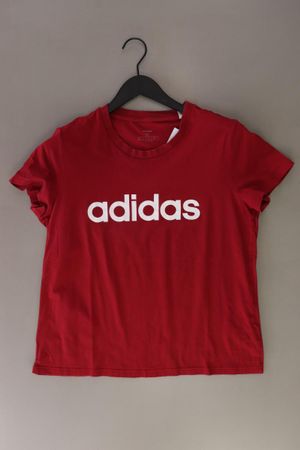 Adidas Printshirt Gr. XL Kurzarm rot