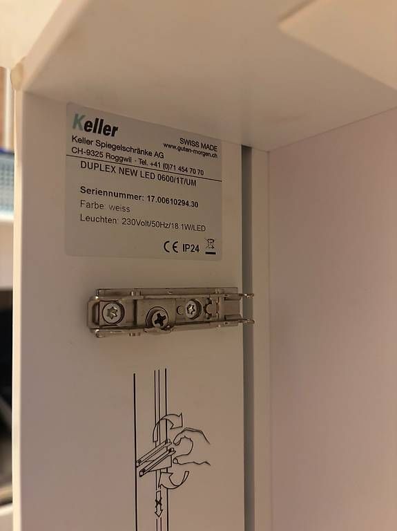 Armadietti a specchio: Spiegelschrank Keller Duplex LED 60 cm – Usato da Menziken venduto da bey_j79h 1