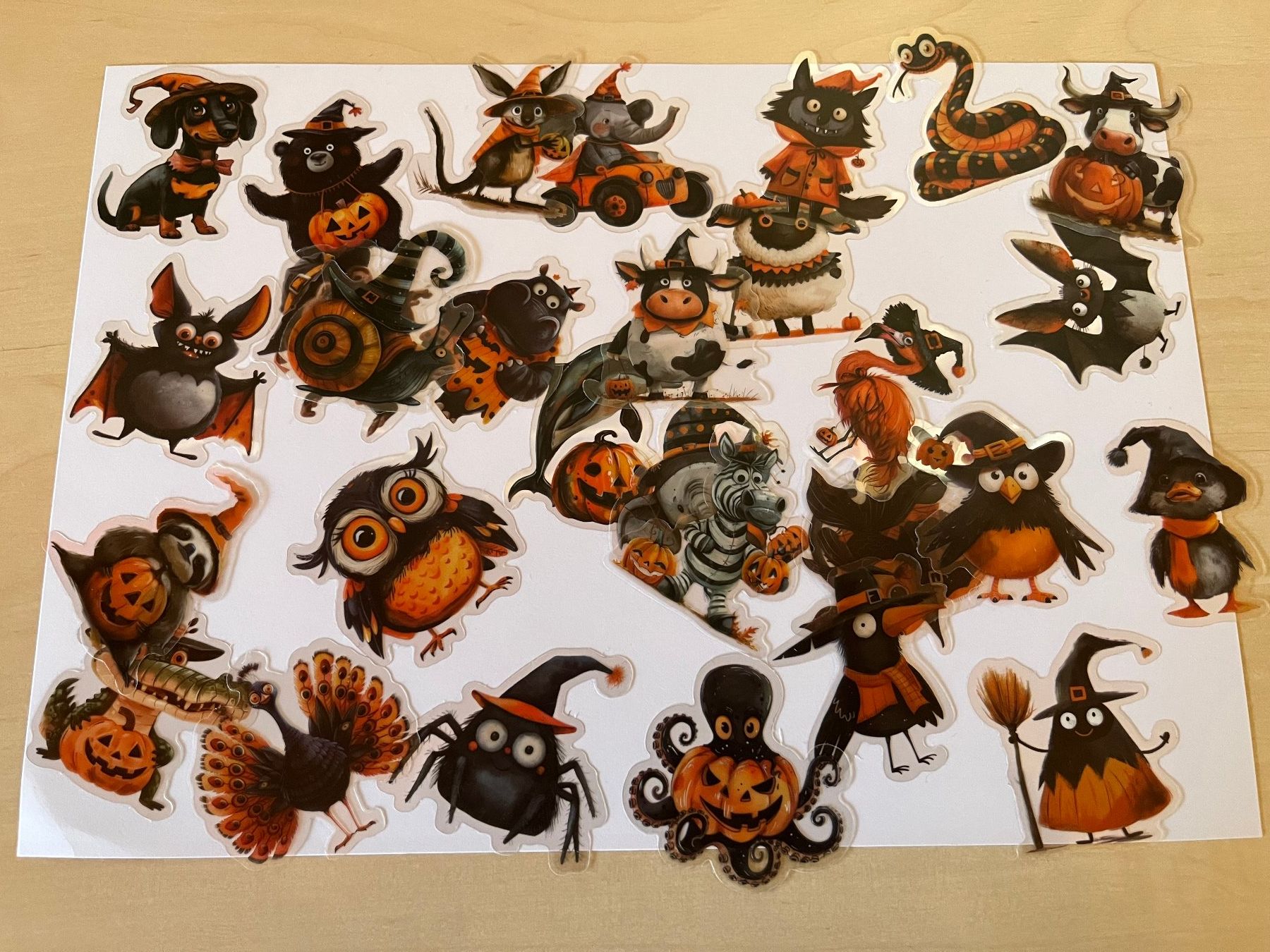 Aufkleber: Halloween Tiere Sticker Set – Neu (gemäss Beschreibung) aus Menziken von Bastelchaos