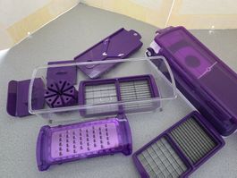 Genius Nicer Dicer Gemüsehobel Set gebraucht lila
