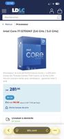 Processeur Intel Core i7-12700KF neuf